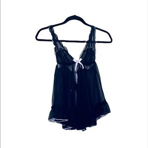 NWT Victoria’s Secret: Rare 🔥 Small Sexy Soft Black Sheer Slip